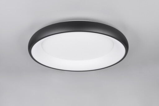 Plafoniera Cardona, TRIO, 62x10 cm, 38W, 1x SMD LED, metal, negru mat