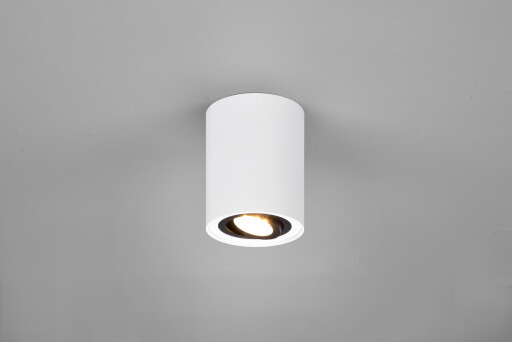 Plafoniera Cookie, TRIO, 9.6x12.5 cm, 35W, 1x GU10, metal, alb/negru