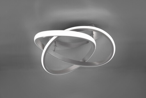 Plafoniera Course, RL, 45x18.8 cm, 18W, 1x SMD LED, metal, argintiu/alb