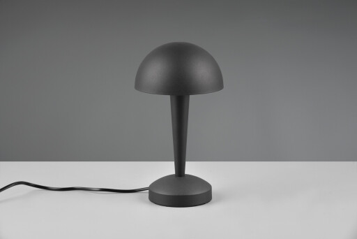 Lampa de masa Canaria, RL, 15x26.5 cm, 40W, 1x E14, metal, negru