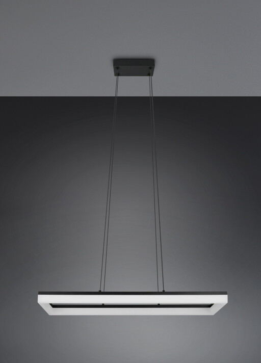 Lustra Camino, RL, 70x20x150 cm, 27W, 1x SMD LED, plastic, negru mat