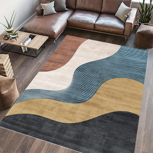 Covor cu print, Flow, Heinner, 200x300 cm, poliester, multicolor