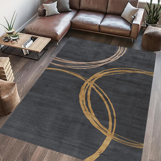 Covor cu print, Circle, Heinner, 160x230 cm, poliester, multicolor