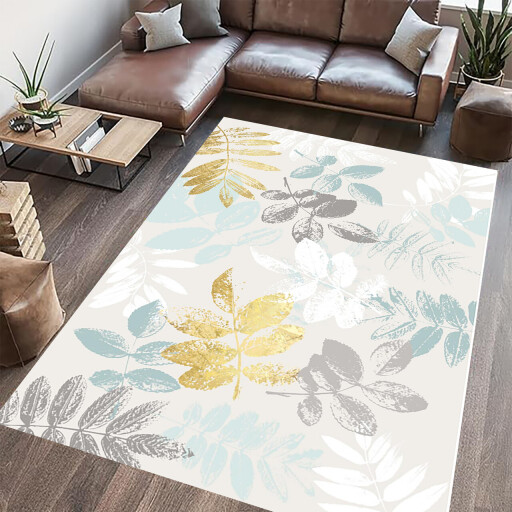 Covor cu print, Leafs, Heinner, 200x300 cm, poliester, multicolor