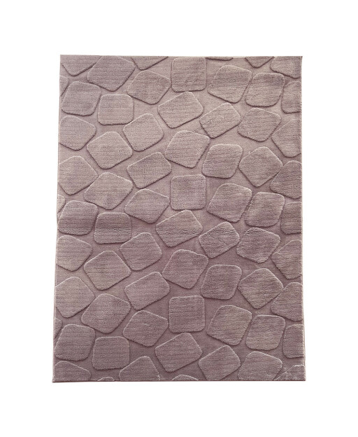 Covor 3D cu model in relief, Stone, Heinner, 120x160 cm, poliester, maro