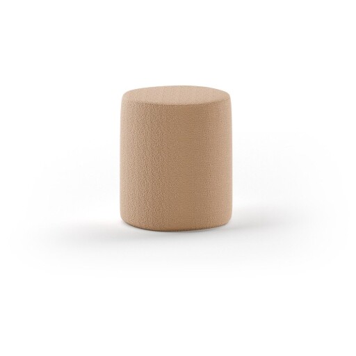 Puf de copii maro cu tapițerie din țesătură bouclé Forrest – Vipack