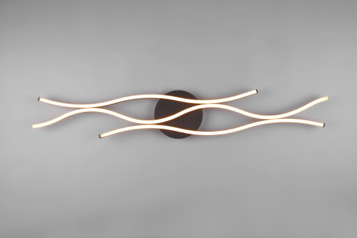 Plafoniera Blaze, TRIO, 107.5x18x7 cm, 35W, 1x SMD LED, metal, bronz/negru