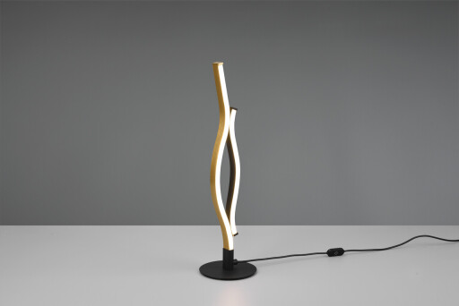 Lampa de masa Blaze, TRIO, 13.5x48 cm, 8W, 1x SMD LED, metal, bronz/negru