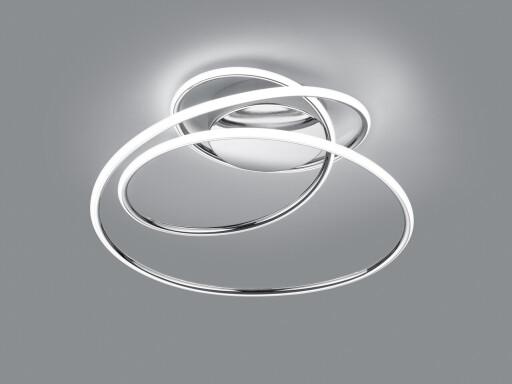 Plafoniera Bologna, RL, 50x48x28 cm, 36W, 1x SMD LED, metal, argintiu