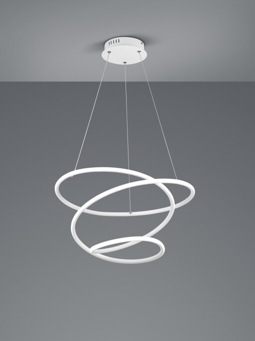 Lustra Bologna, RL, 50x150 cm, 36W, 1x SMD LED, metal, alb mat