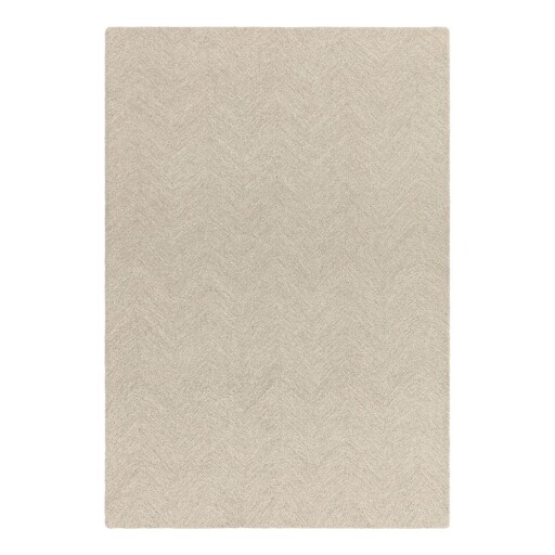 Covor crem țesut manual din amestesc de lână 160x230 cm Theodore Chevron – Asiatic Carpets