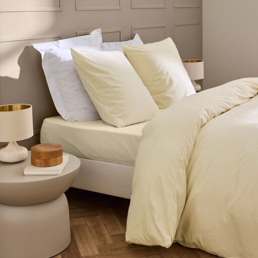 Cearceaf fildeș 140x190 cm Linella – douceur d'intérieur