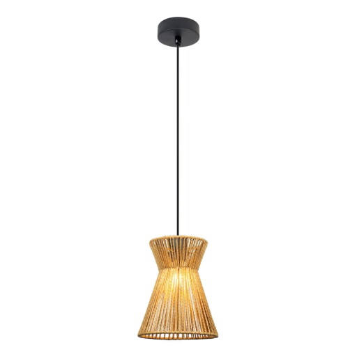 Lustră cu abajur din sfoară din hârtie ø 20 cm Etnos – Candellux Lighting