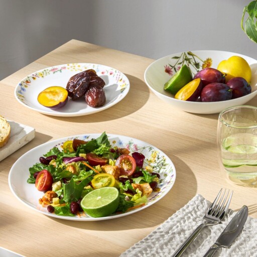 Serviciu de masa 18 piese, Bloom, Ambition, opal, multicolor