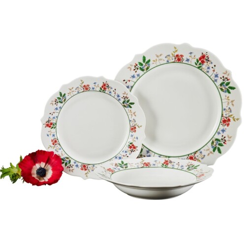 Serviciu de masa 18 piese, Rosalia, Ambition, portelan, multicolor