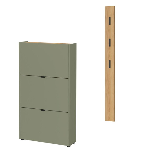 Set pentru hol în culoare naturală/taupe 101x200x22 cm Ameca – Germania