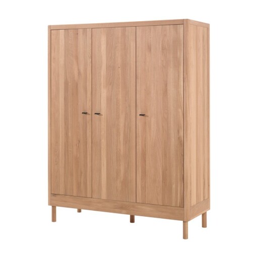 Șifonier de copii în culoare naturală din lemn de stejar 146x190x55 cm Forrest – Vipack