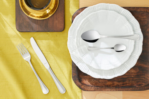 Set tacamuri 24 piese Haydn, Amefa, 6 persoane, inox 18/10, argintiu