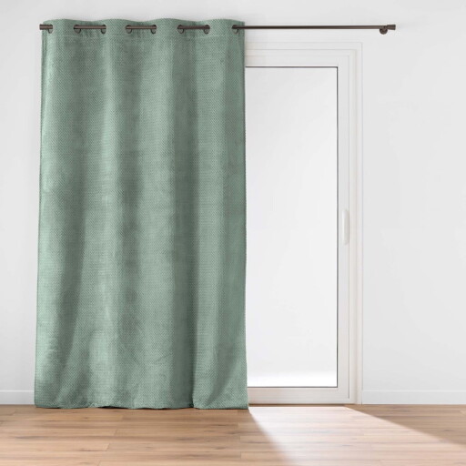 Draperie verde din microflanel 140x240 cm Flanela – douceur d'intérieur