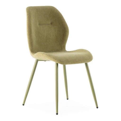 Scaune de dining verzi 4 buc. tapițate Ansu – Marckeric