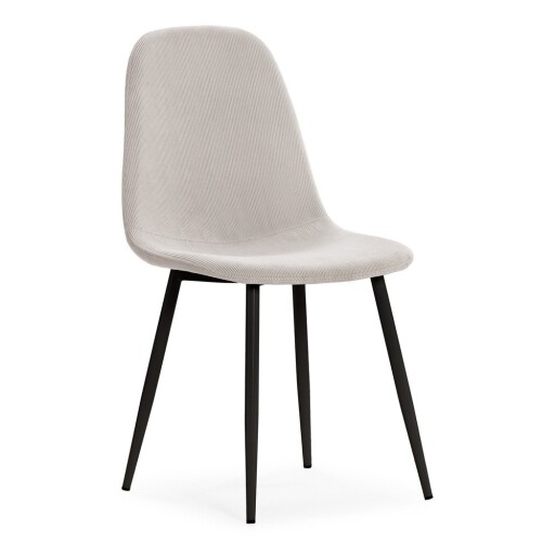 Scaune de dining crem 4 buc. tapițate Minka – Marckeric