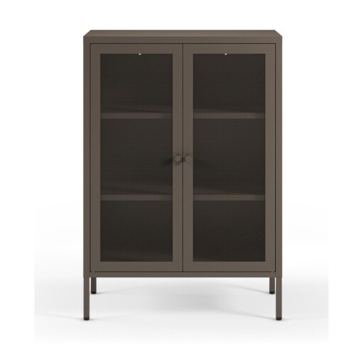 Dulap gri din metal 70x100x40 cm Fayna – Marckeric