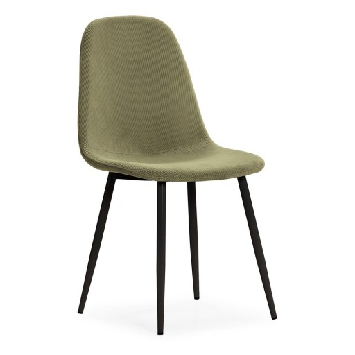 Scaune de dining verzi 4 buc. tapițate Minka – Marckeric