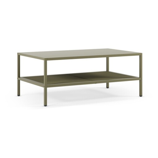 Măsuță de cafea verde din metal 60x100 cm Fayna – Marckeric