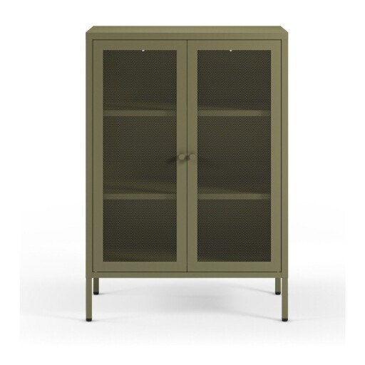 Dulap verde din metal 70x100x40 cm Fayna – Marckeric