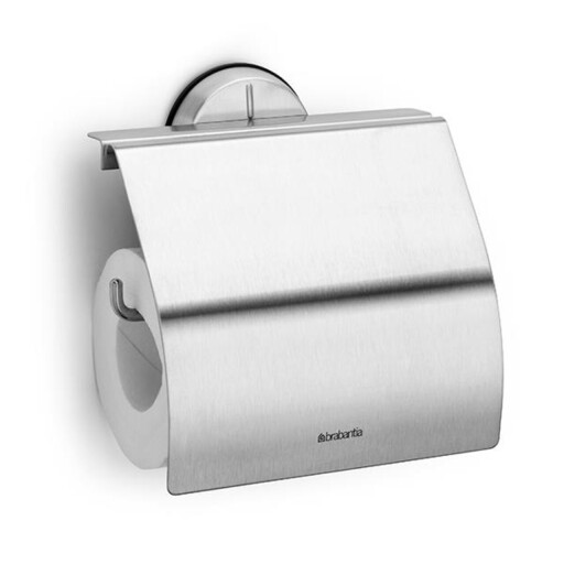 Suport hartie igienica, Brabantia, Profile Matt Steel, 14x4.4x14.5 cm, otel, argintiu