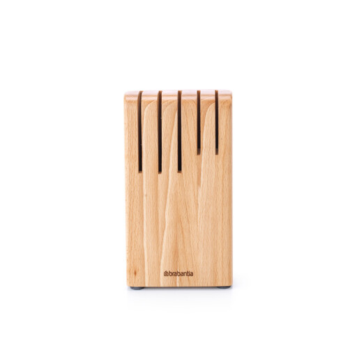Suport pentru 5 cutite, Brabantia, Profile, 22.5x11.9x10.1 cm, lemn de fag, natural