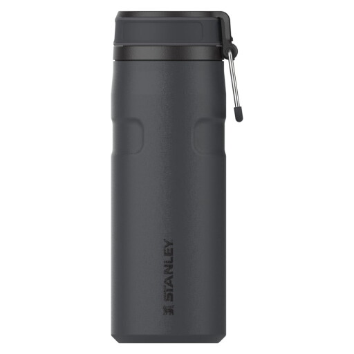 Termos negru din oțel inoxidabil 470 ml IceFlow™ Bottle Twist Flip Black – Stanley