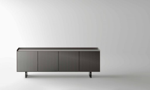Comoda Tonelli Design Aterea A1  180x48cm  h69cm  sticla Titanio