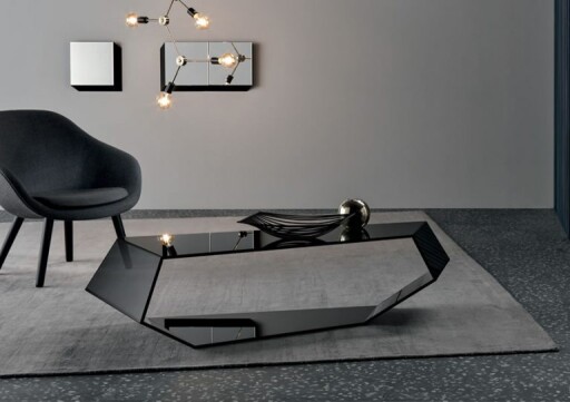 Masuta Tonelli Design Dekon 2  design Karim Rashid  150x68cm  h36cm  sticla Fume