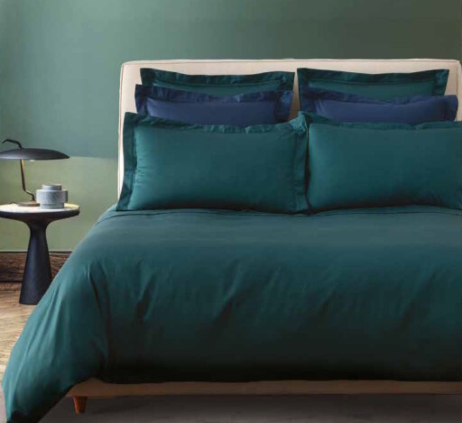 Cearceaf de pat cu elastic Descamps Sublime 180x200cm  Sycomore