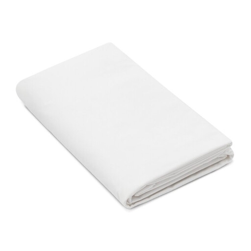 Cearceaf de pat cu elastic Descamps Coton Soyeux 180x200cm  Alb