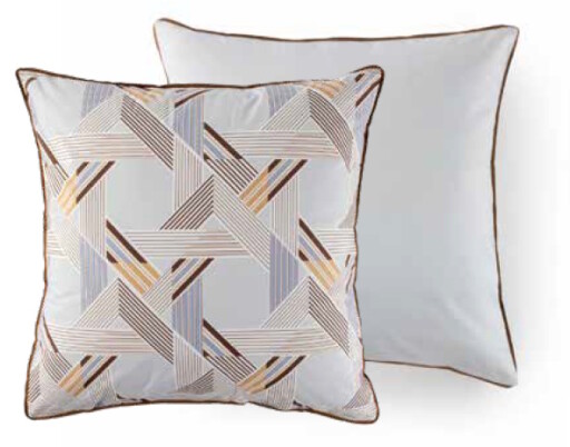 Fata de perna Descamps Florilege 65x65cm  Gri Perla