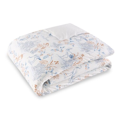 Cearceaf pentru pilota Jardin Secret Ukiyo 200x200cm  Alb