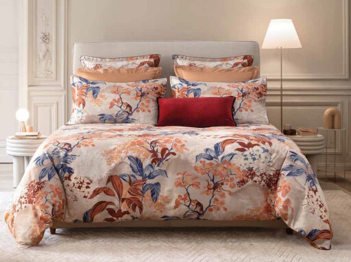 Cearceaf pentru pilota Descamps Tanaka 200x200cm  Sienne