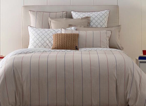 Cearceaf pentru pilota Tommy Hilfiger Houndstooth 240x220cm  Oat