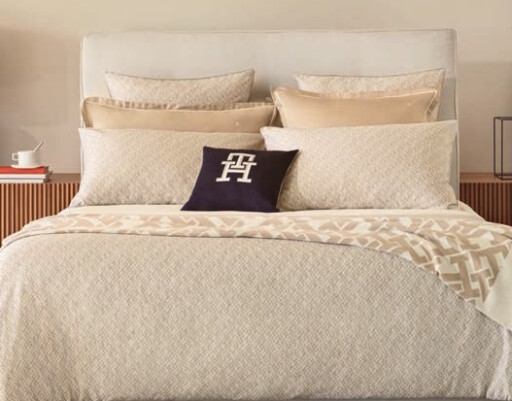 Cearceaf pentru pilota Tommy Hilfiger Monogram 200x200cm  Oat