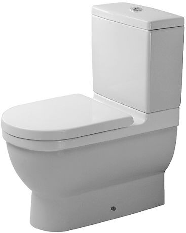 Set vas wc Duravit Starck 3 back-to-wall cu rezervor asezat si capac inchidere lenta  alb