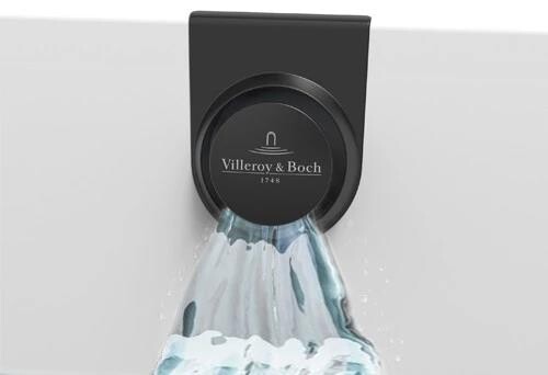 Sifon cada cu sistem de umplere prin preaplin Villeroy & Boch  negru mat