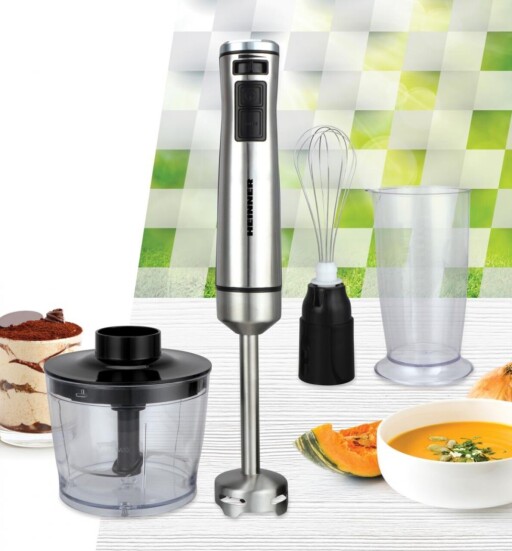 Blender de mana Heinner, 1000W, argintiu