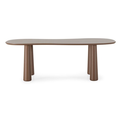 Măsuță de cafea maro cu blat din lemn de pin 110x220 cm Nahia – MOME