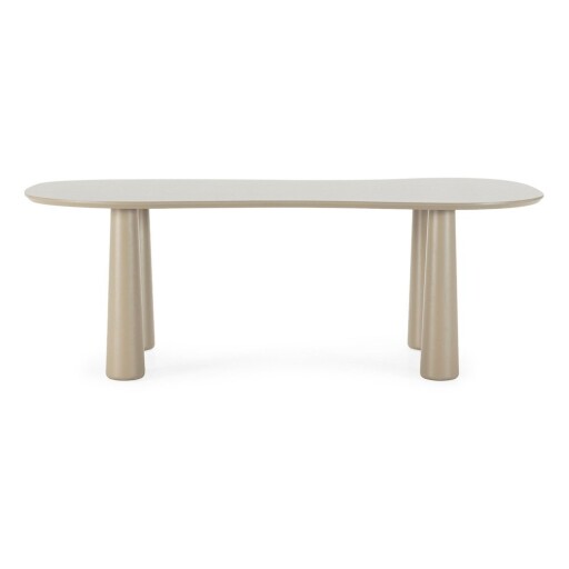 Măsuță de cafea bej cu blat din lemn de pin 110x220 cm Nahia – MOME