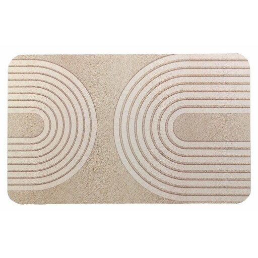 Covoraș de baie maro deschis 50x80 cm Adriel – douceur d'intérieur