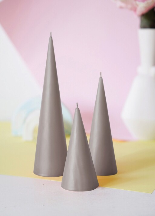 Set 3 lumanari, MUM0226, Bej