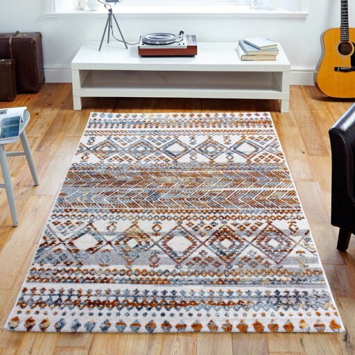 Covor, HE432, 120x180 cm, Poliester, Crem