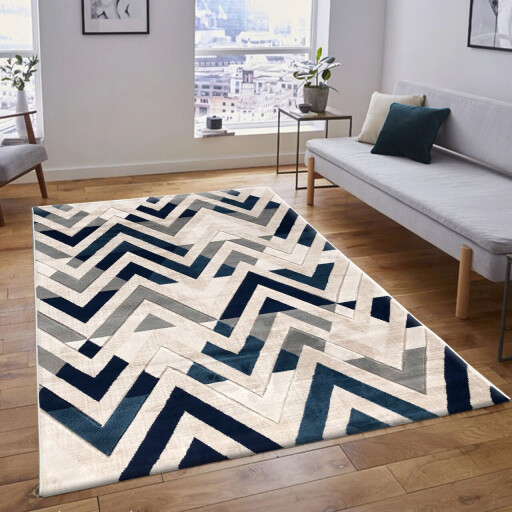 Covor, H776, 120x170 cm, Polipropilena, Albastru